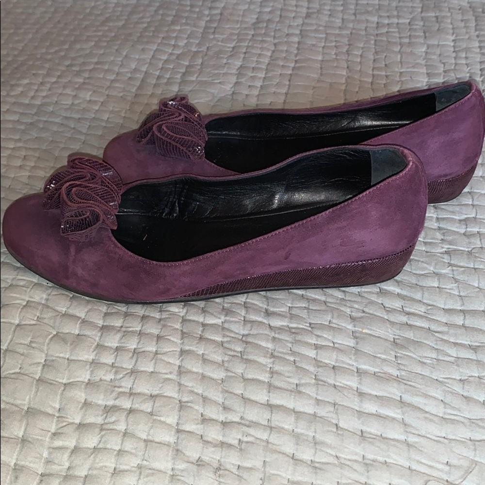 AMALFI SUEDE AND EELSKIN BALLET FLATS - Picture 3 of 7